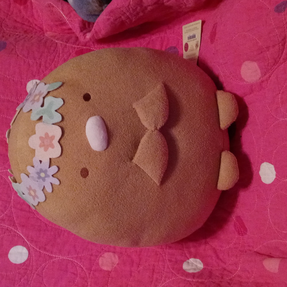 NWT SUMIKKO GURASHI TONKATSU FLOWER CROWN 12” PLUSH